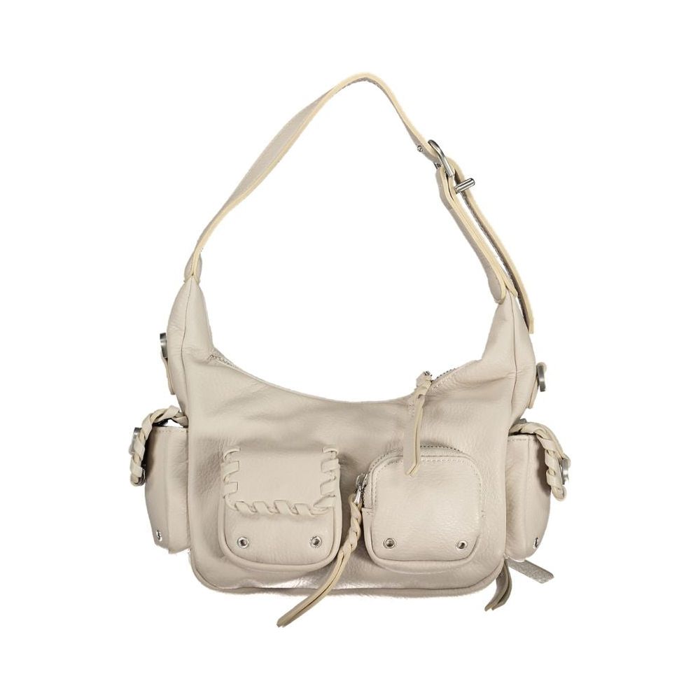 Desigual White Polyethylene Handbag Desigual Gray