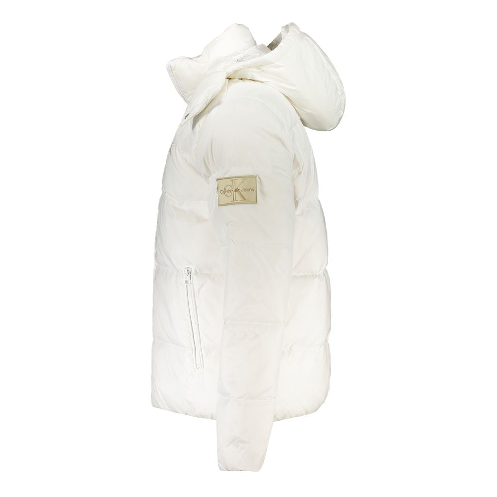 Calvin Klein White Polyamide Jacket Calvin Klein Beige