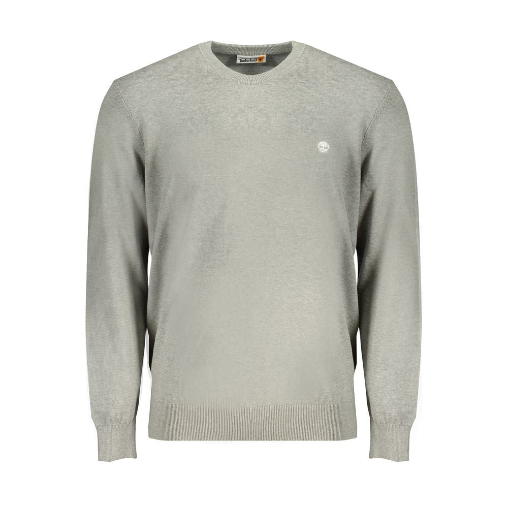 Timberland Gray Cotton Sweater Timberland Dark Gray
