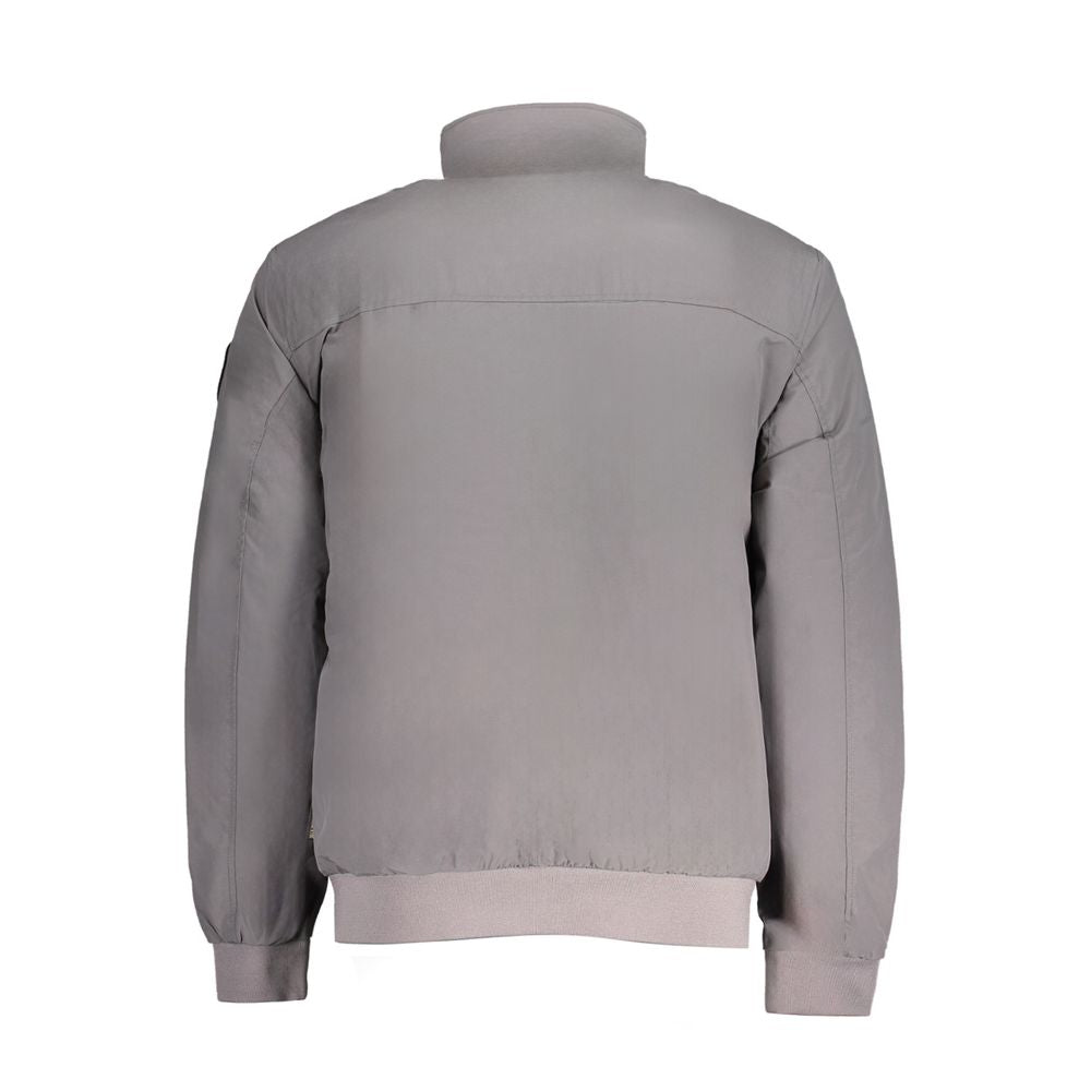 Napapijri Gray Polyamide Jacket Napapijri Light Slate Gray