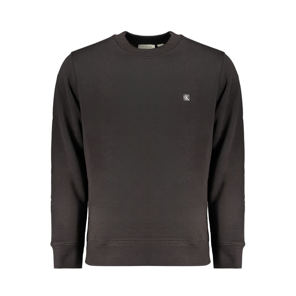 Calvin Klein Black Cotton Sweater Calvin Klein Dark Slate Gray