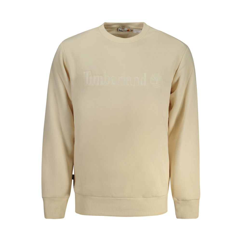 Timberland Beige Cotton Men Sweater Timberland Tan