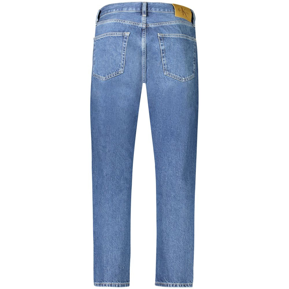 Calvin Klein Blue Cotton Men Jeans Calvin Klein Slate Gray