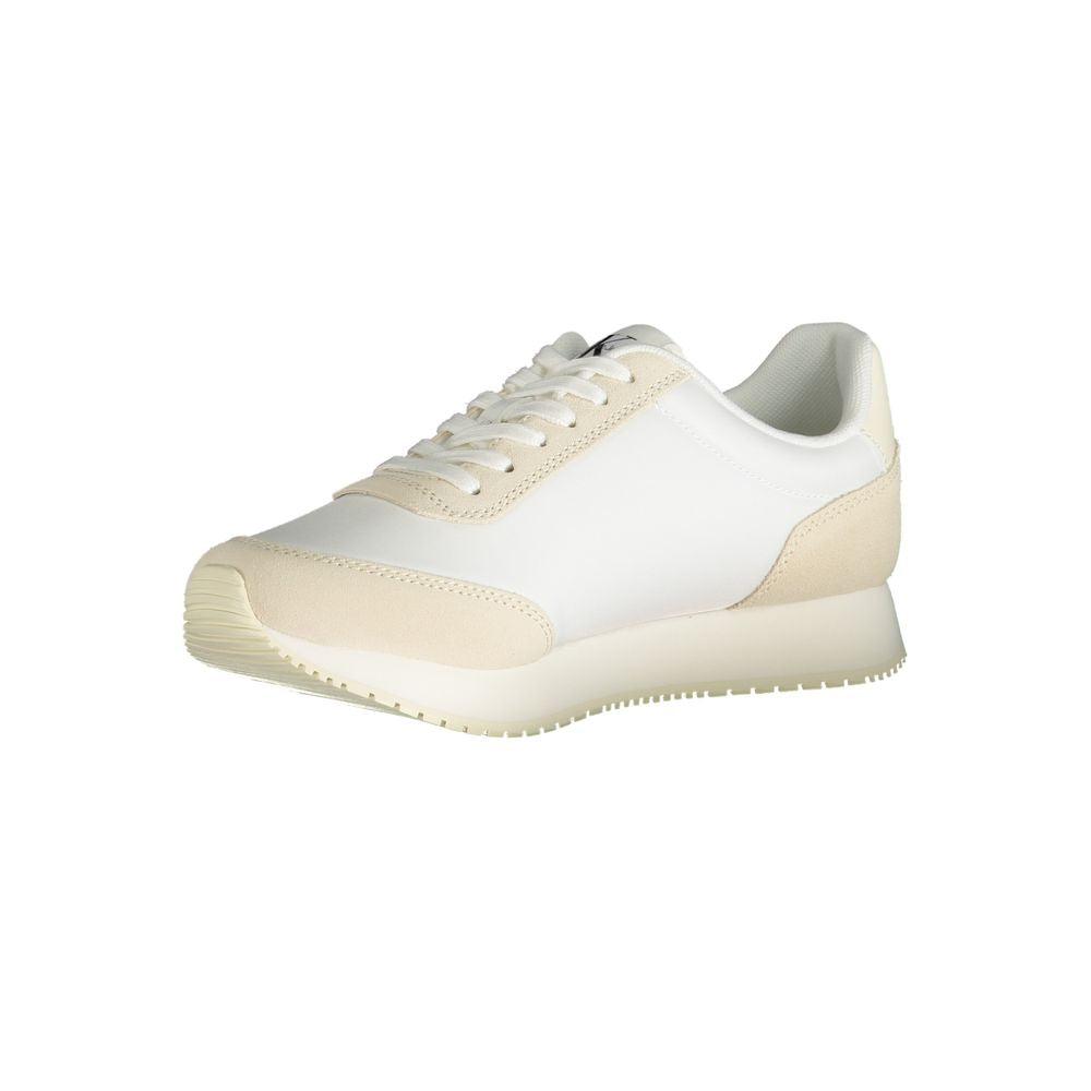 Calvin Klein Beige Polyester Sneaker Calvin Klein Light Gray