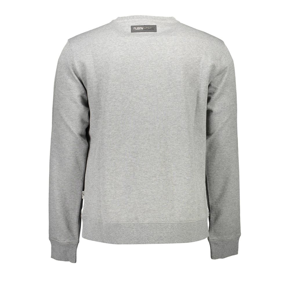 Plein Sport Gray Cotton Sweatshirt