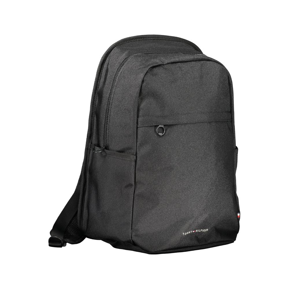 Tommy Hilfiger Black Polyester Backpack Tommy Hilfiger Dark Slate Gray