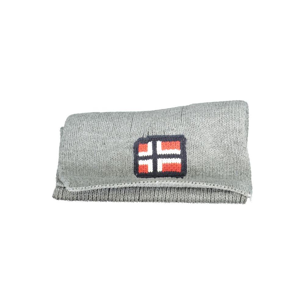 Norway 1963 Gray Acrylic Scarf Norway 1963 Gray