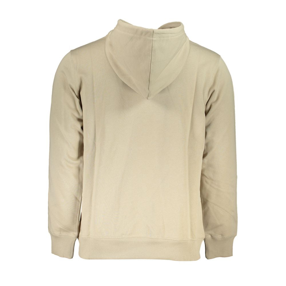 Calvin Klein Beige Hooded Cotton Sweatshirt Calvin Klein Gray