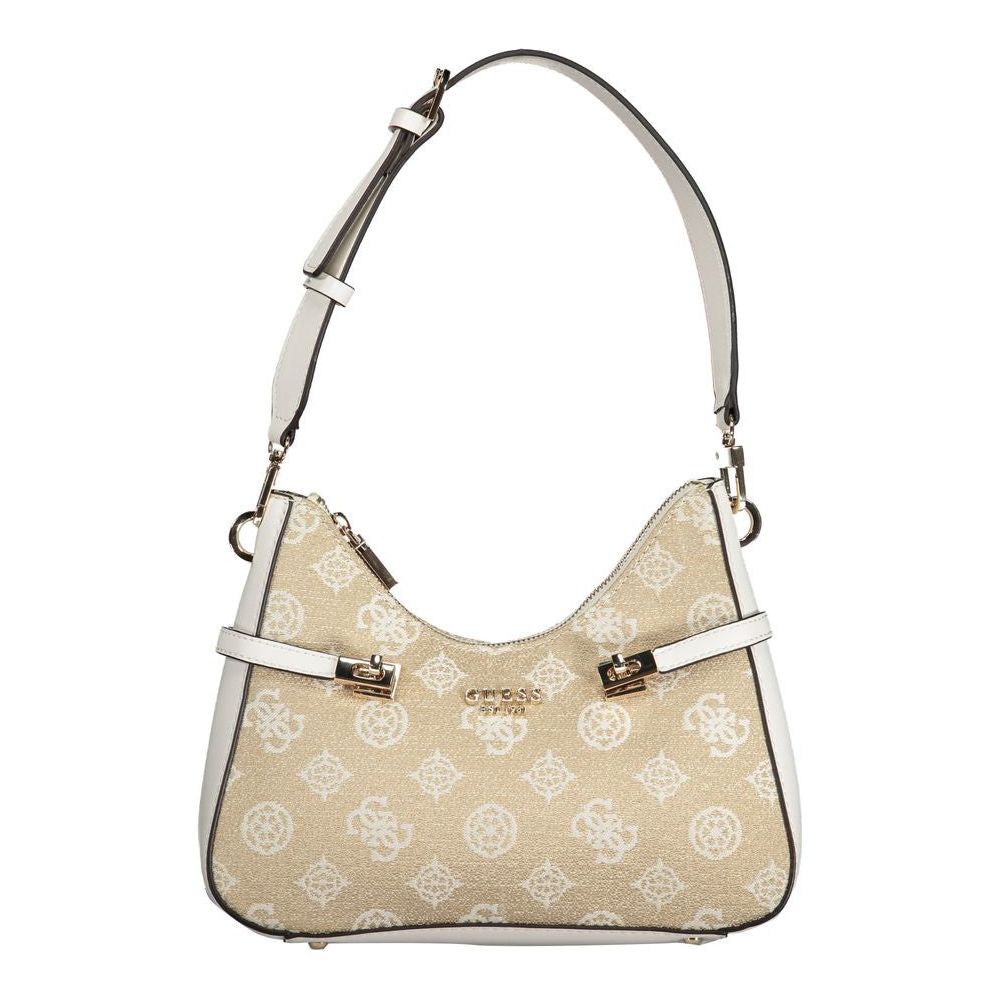 Guess Jeans White Polyethylene Handbag Guess Jeans Gray