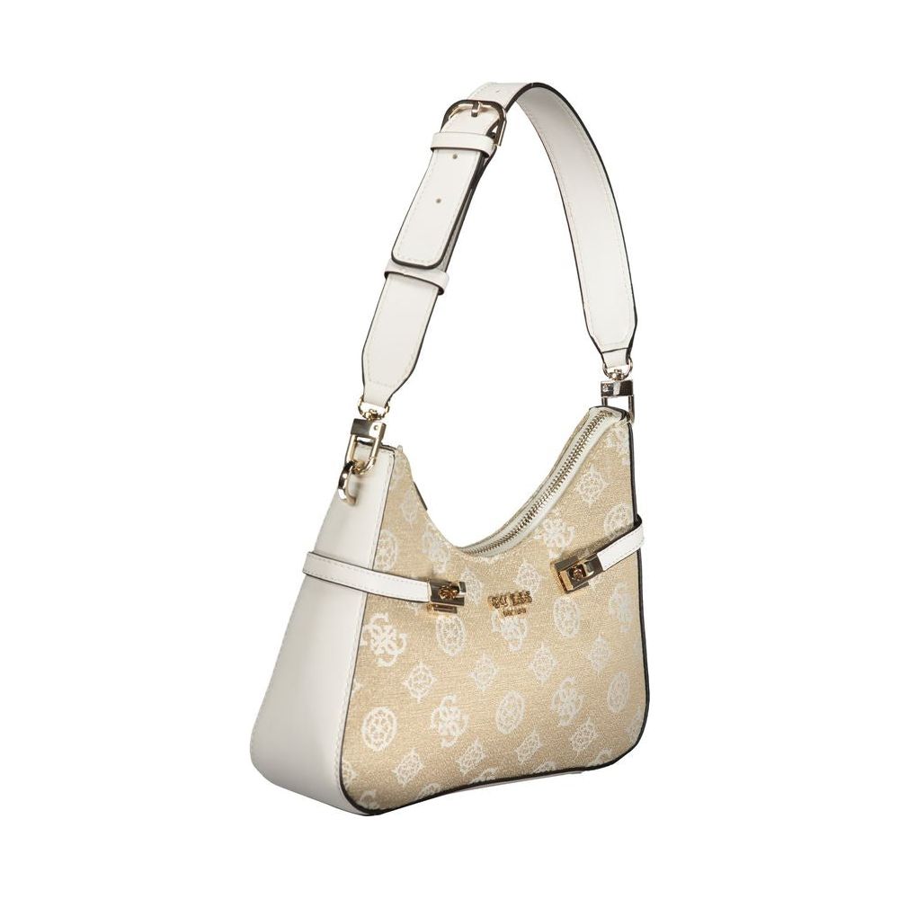 Guess Jeans White Polyethylene Handbag Guess Jeans Light Gray
