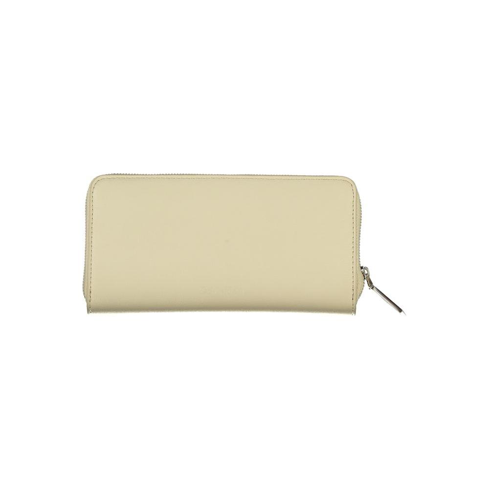 Calvin Klein Elegant Beige Zip Wallet with RFID Blocking Calvin Klein Gray