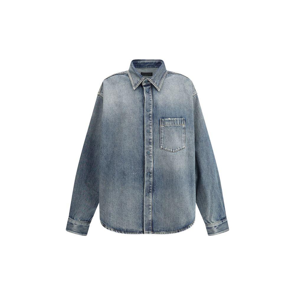Balenciaga Oversized Shirt Balenciaga Slate Gray