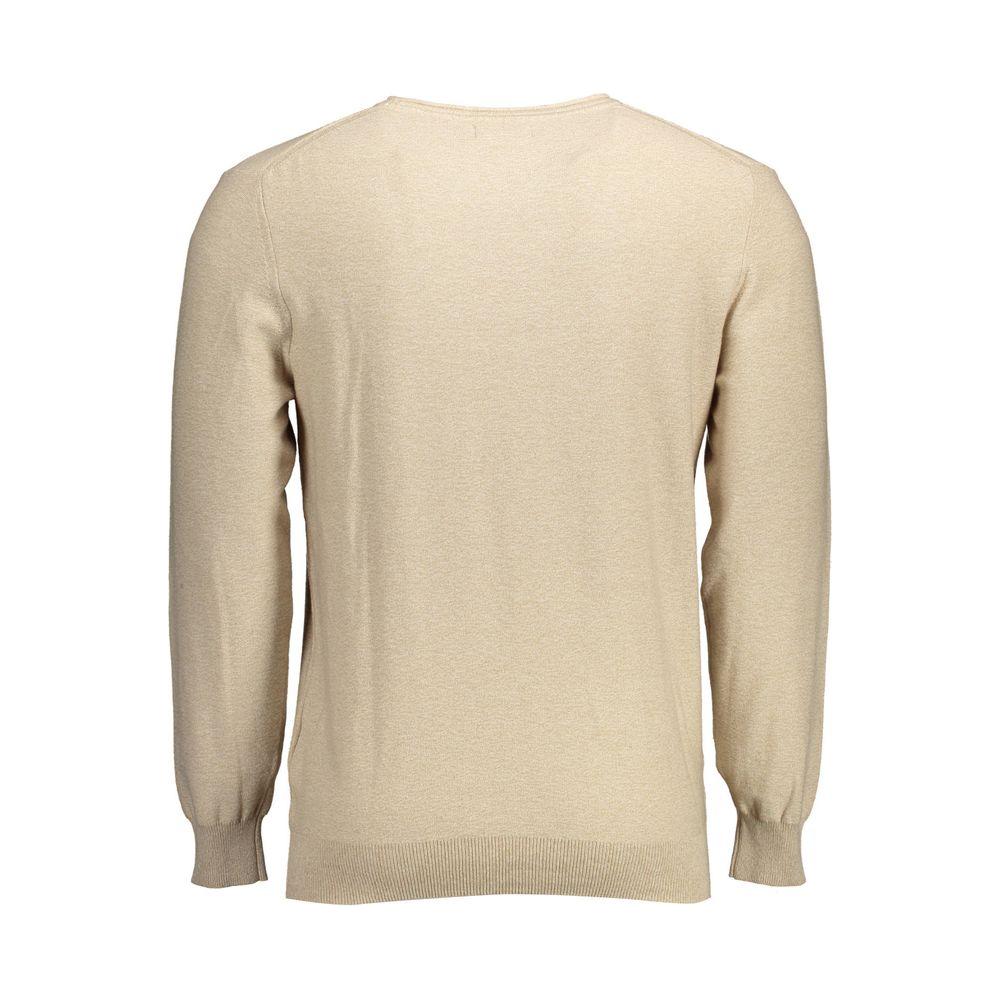 Gant Beige Cotton Men Sweater Gant Gray