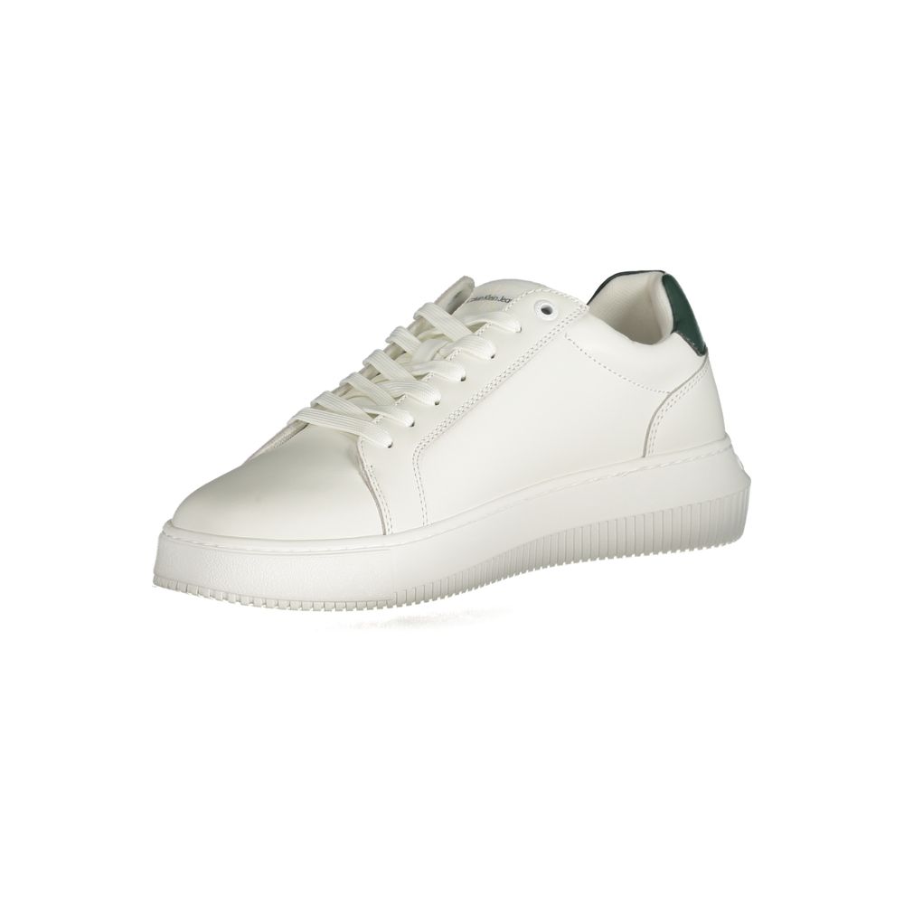 Calvin Klein White Polyester Sneaker Calvin Klein Light Gray