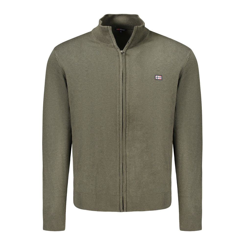 Norway 1963 Green Polyamide Men Cardigan Norway 1963 Dim Gray