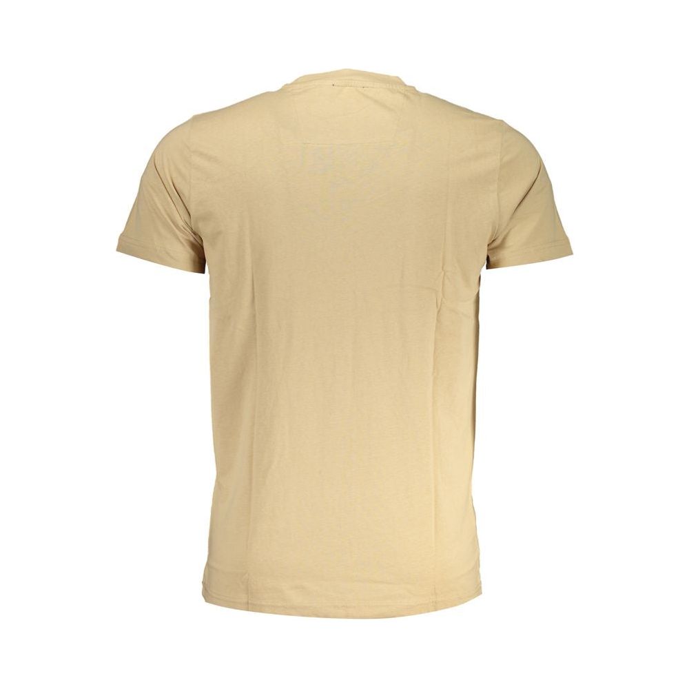 Cavalli Class Beige Cotton T-Shirt Cavalli Class Tan