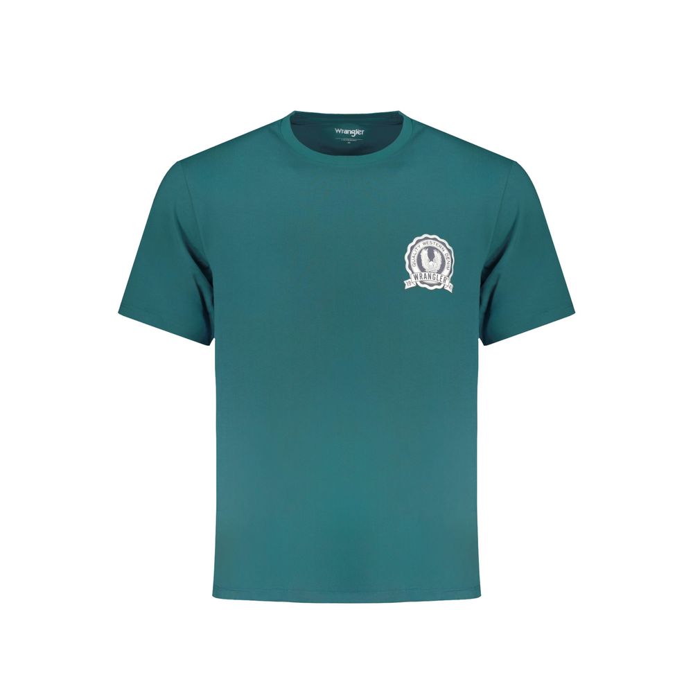 Wrangler Green Cotton T-Shirt Wrangler Sea Green