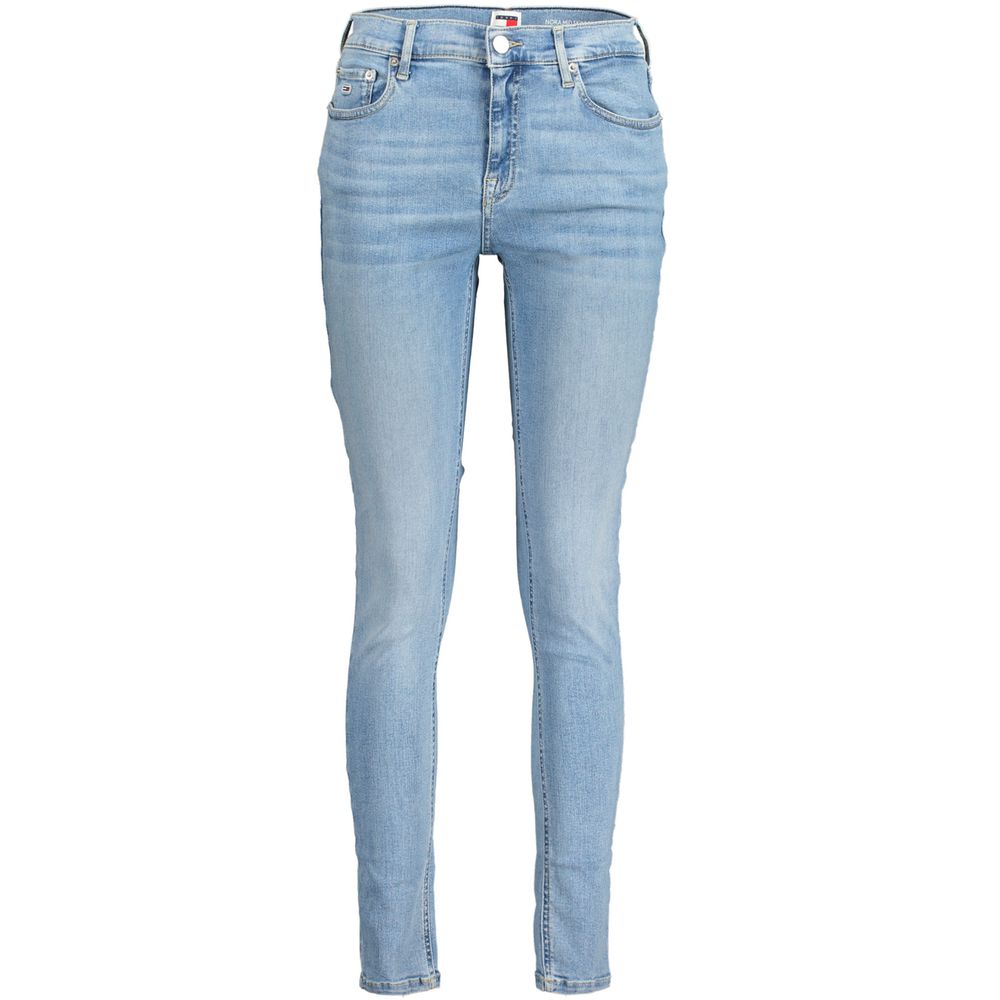 Tommy Hilfiger Light Blue Cotton Jeans & Pant Tommy Hilfiger Dark Gray