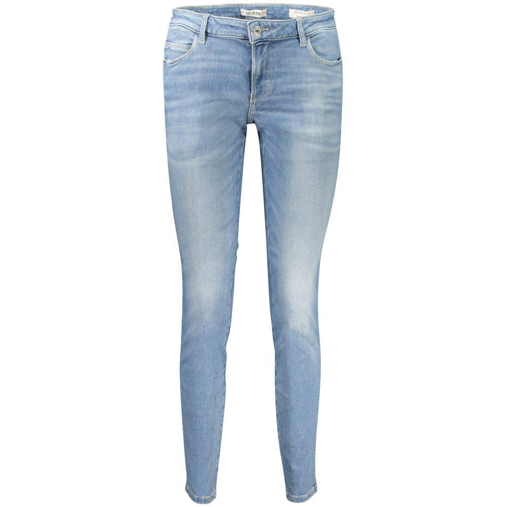 Guess Jeans Light Blue Cotton Jeans & Pant Guess Jeans Dark Gray