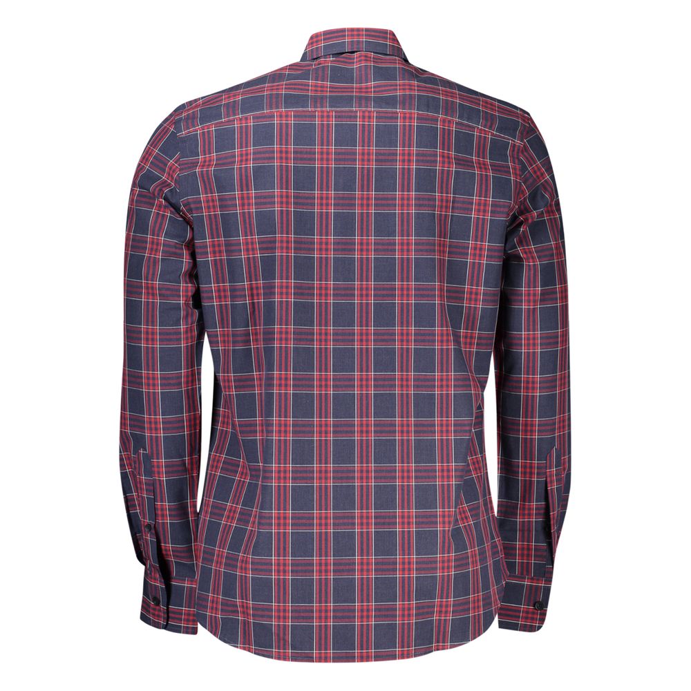 North Sails Blue Cotton Men Shirt North Sails Dark Slate Gray