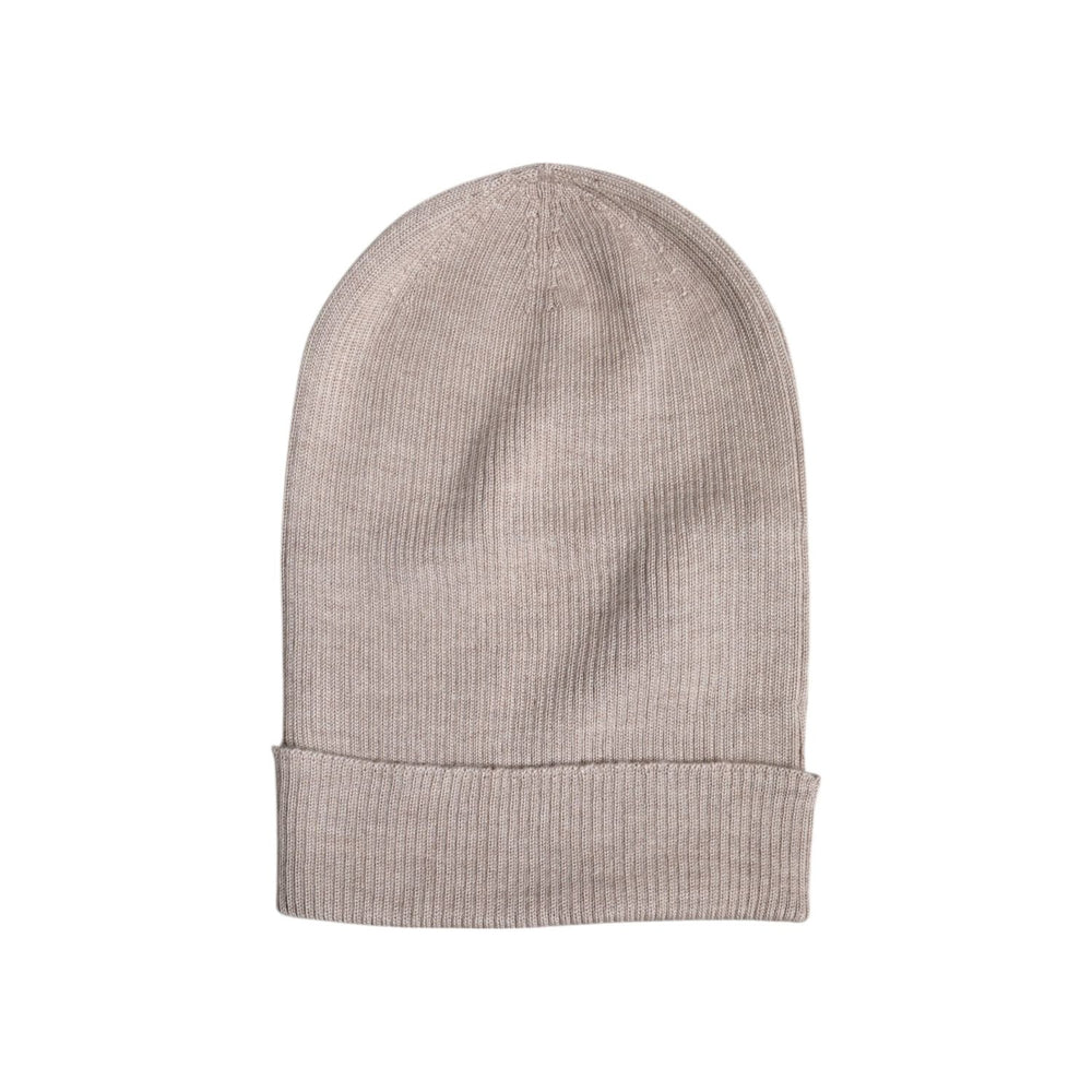 Dolce & Gabbana Beige Cashmere Knitted Winter Beanie Hat HAT9675