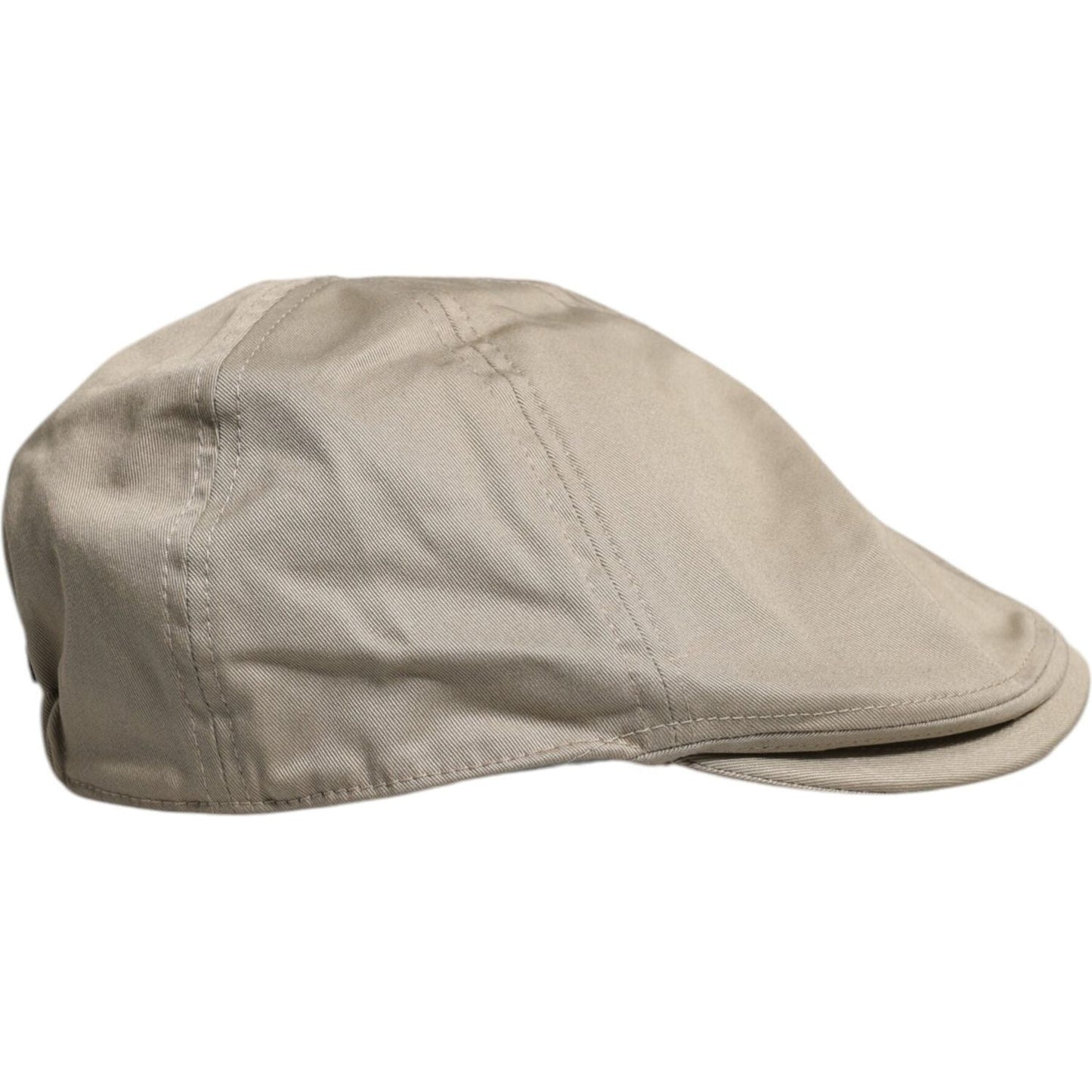 Dolce & Gabbana Beige Cotton Newsboy Capello Cabbie Hat Dolce & Gabbana Rosy Brown
