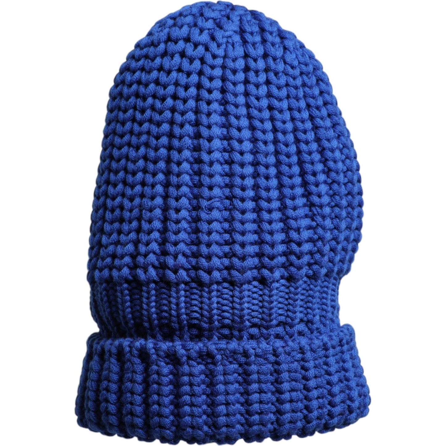 Dolce & Gabbana Blue Wool Knitted Winter Beanie Hat Dolce & Gabbana Dark Slate Blue
