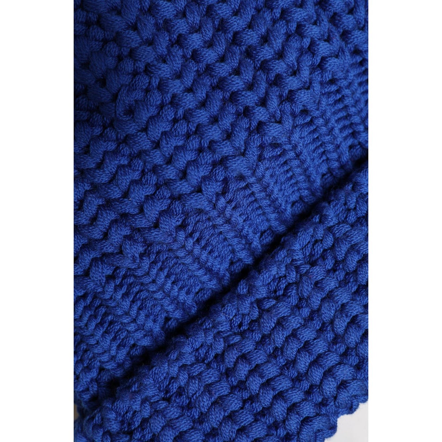 Dolce & Gabbana Blue Wool Knitted Winter Beanie Hat Dolce & Gabbana Midnight Blue