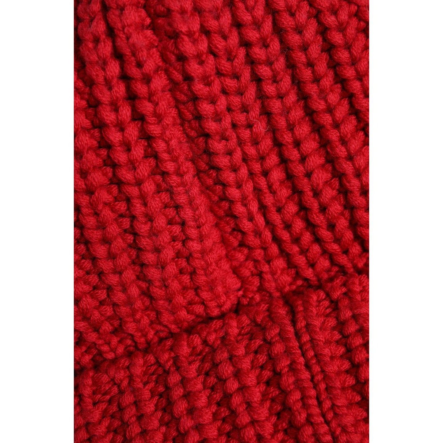 Dolce & Gabbana Red Solid Wool Knitted Winter Beanie Hat Dolce & Gabbana Dark Red