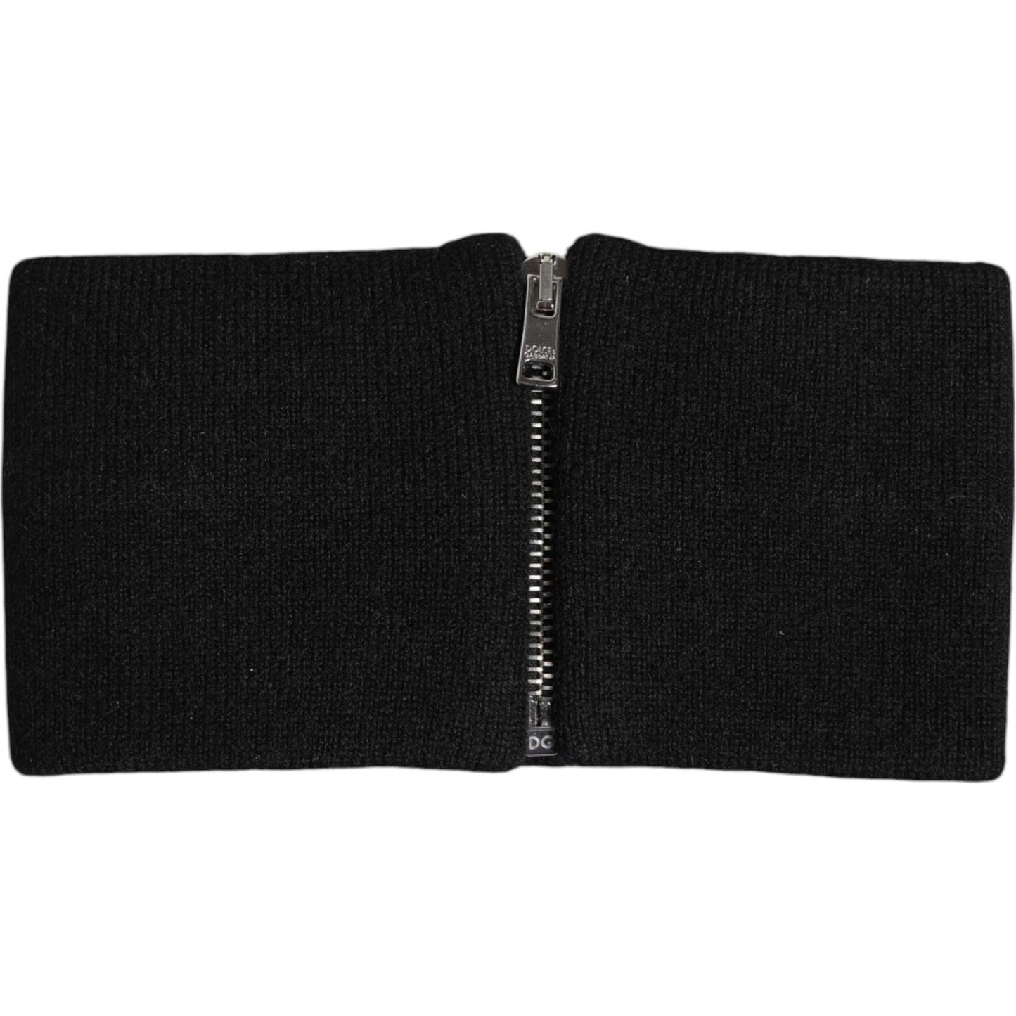 Dolce & Gabbana Black White Knitted Headband Hat Dolce & Gabbana Black
