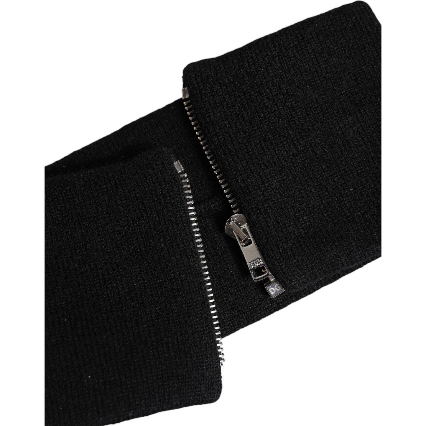 Dolce & Gabbana Black White Knitted Headband Hat Dolce & Gabbana Black