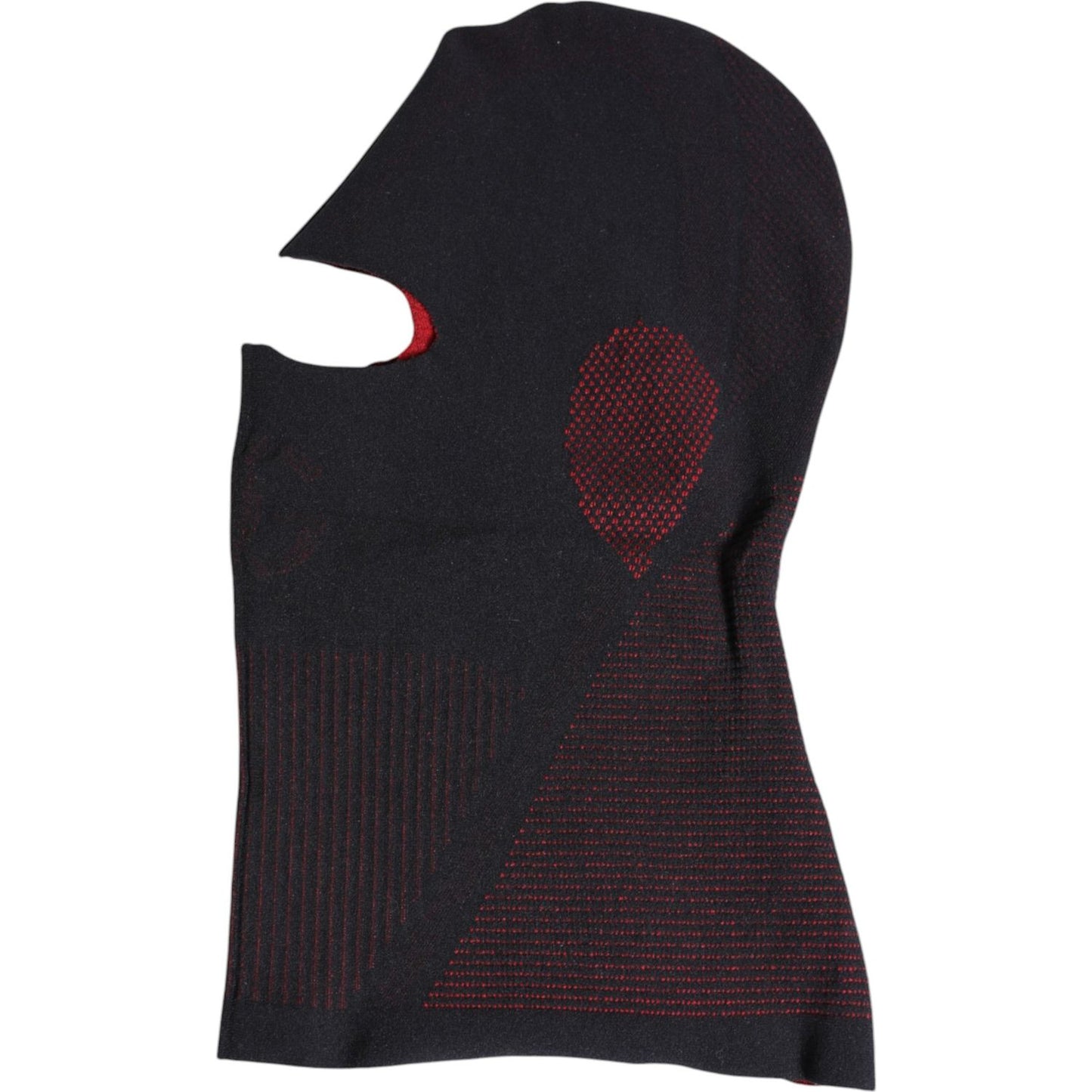 Dolce & Gabbana Black Cotton Knitted Ski Mask Balaclava Hat Dolce & Gabbana Dark Slate Gray