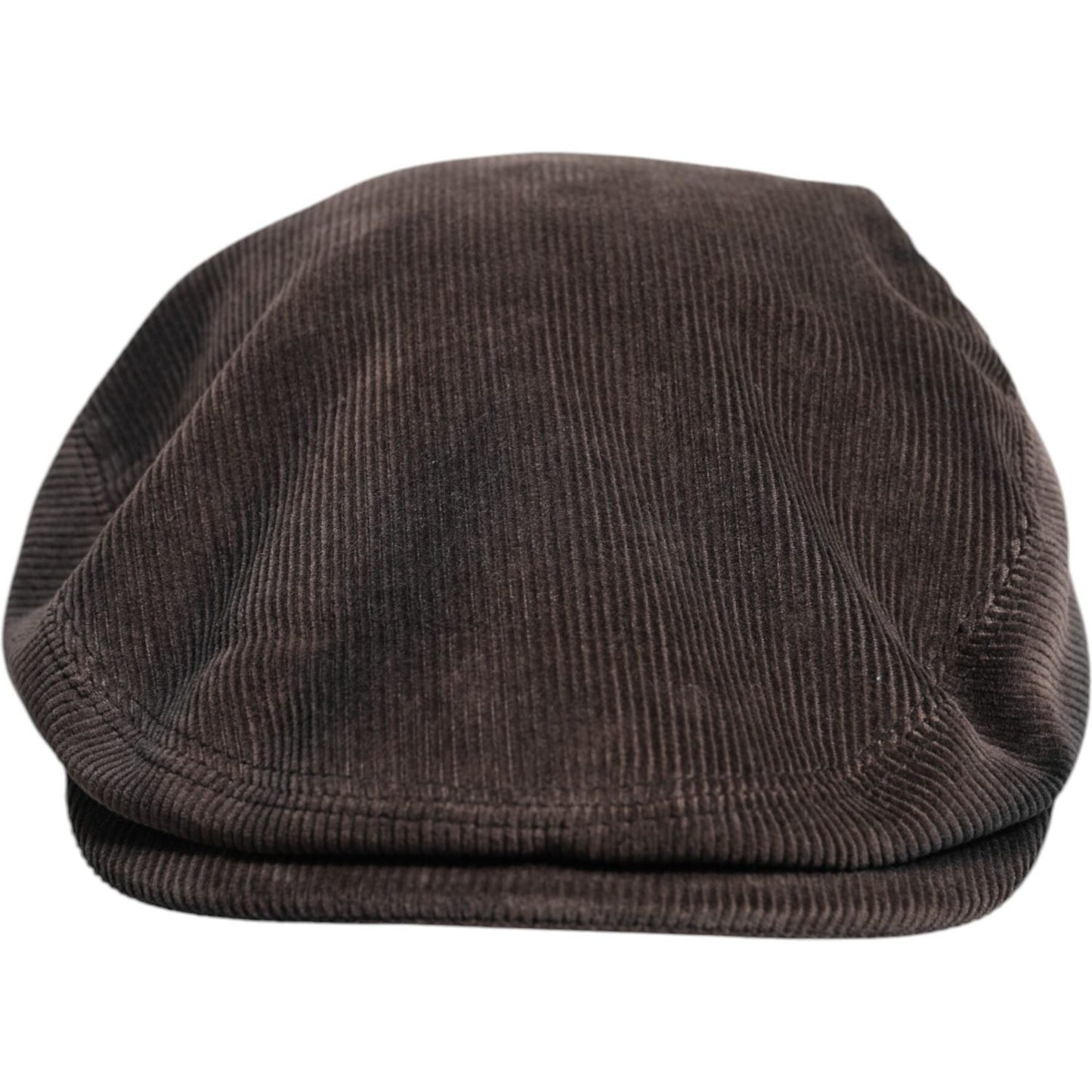 Dolce & Gabbana Brown Cotton Newsboy Capello Cabbie Hat Dolce & Gabbana Dark Slate Gray