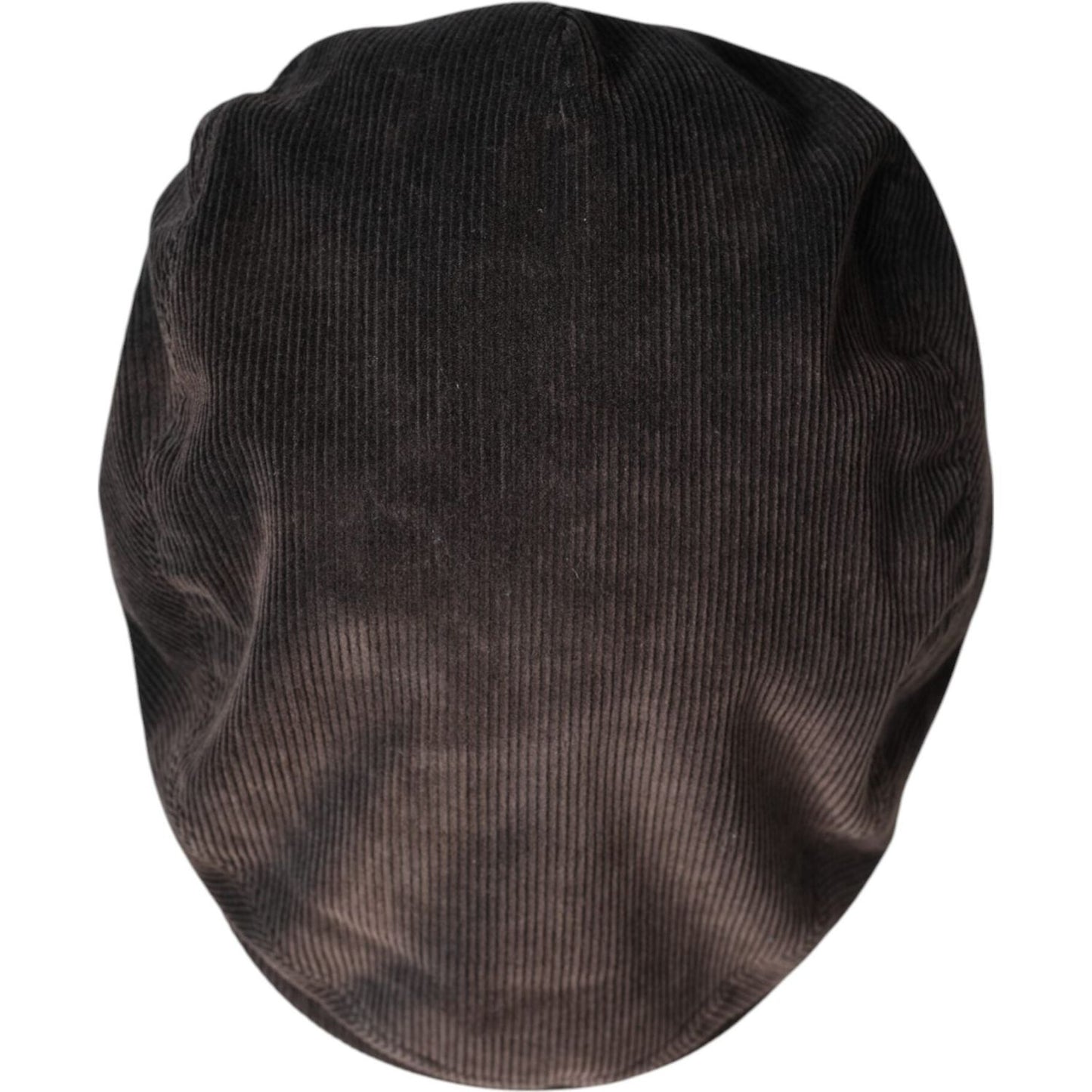 Dolce & Gabbana Brown Cotton Newsboy Capello Cabbie Hat Dolce & Gabbana Dark Slate Gray
