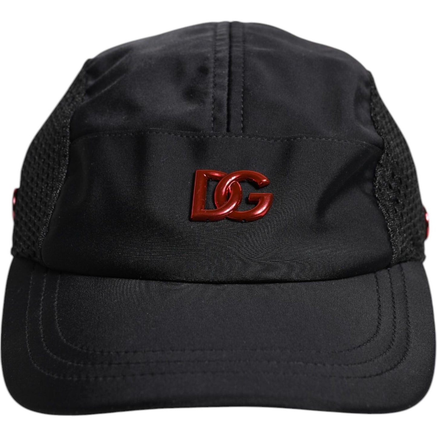 Dolce & Gabbana Black Nylon Logo 6 Panels Baseball Cap Dolce & Gabbana Dark Slate Gray