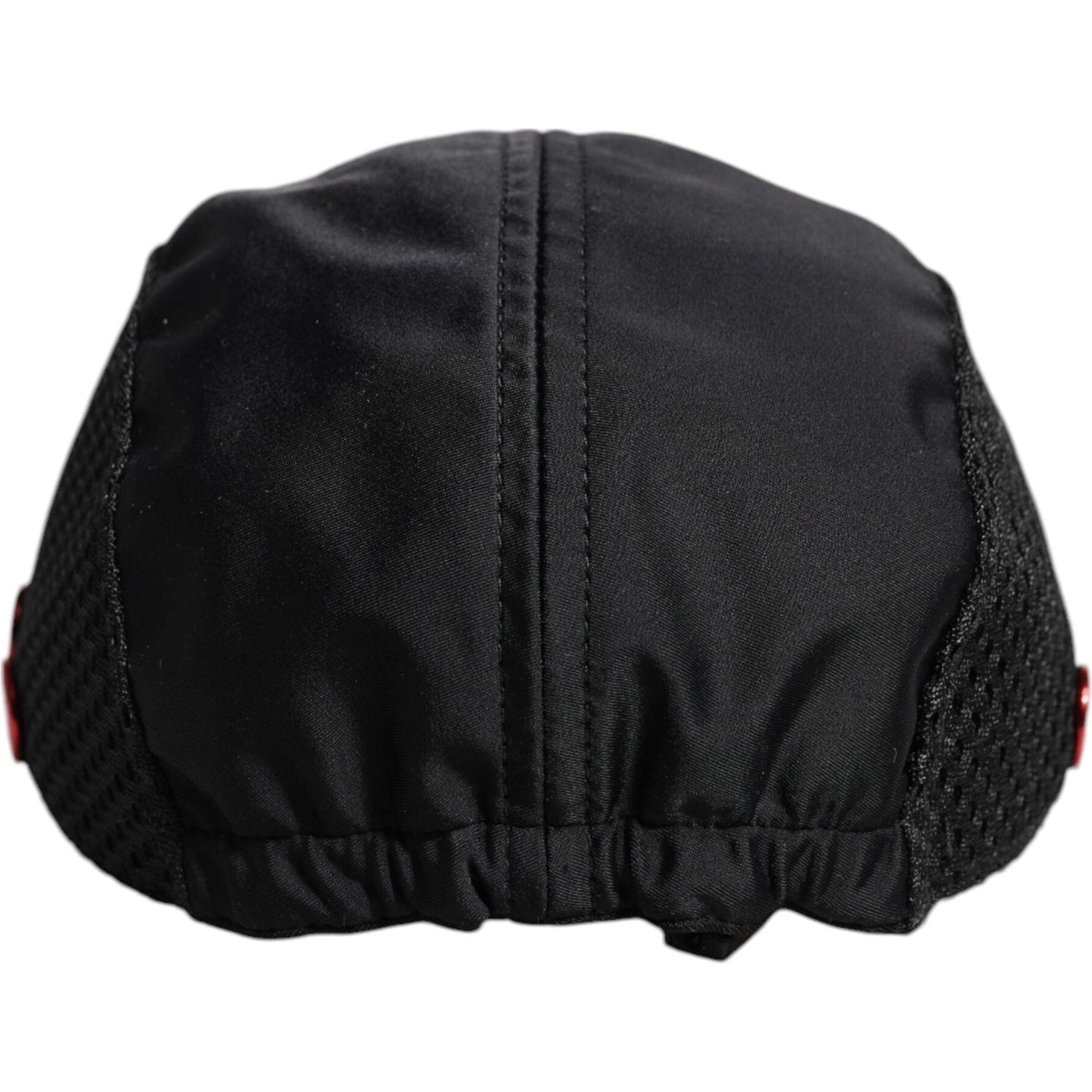 Dolce & Gabbana Black Nylon Logo 6 Panels Baseball Cap Dolce & Gabbana Black