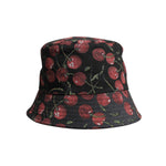 Dolce & Gabbana Black Cotton Printed Wide Brim Bucket Hat HAT9829-59