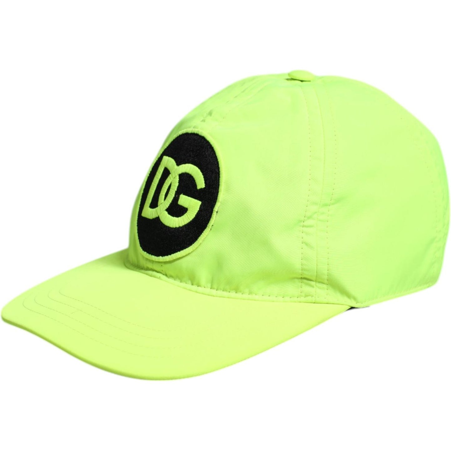 Dolce & Gabbana Yellow Green DG Logo 6 Panels Baseball Cap Dolce & Gabbana Khaki