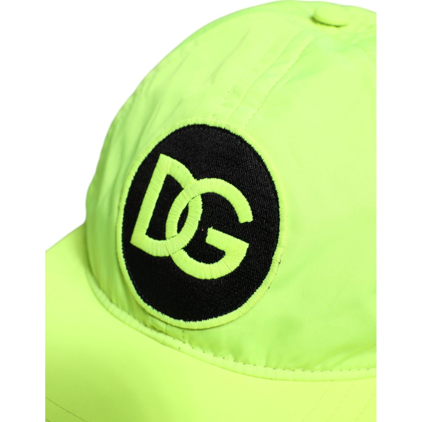 Dolce & Gabbana Yellow Green DG Logo 6 Panels Baseball Cap Dolce & Gabbana Khaki