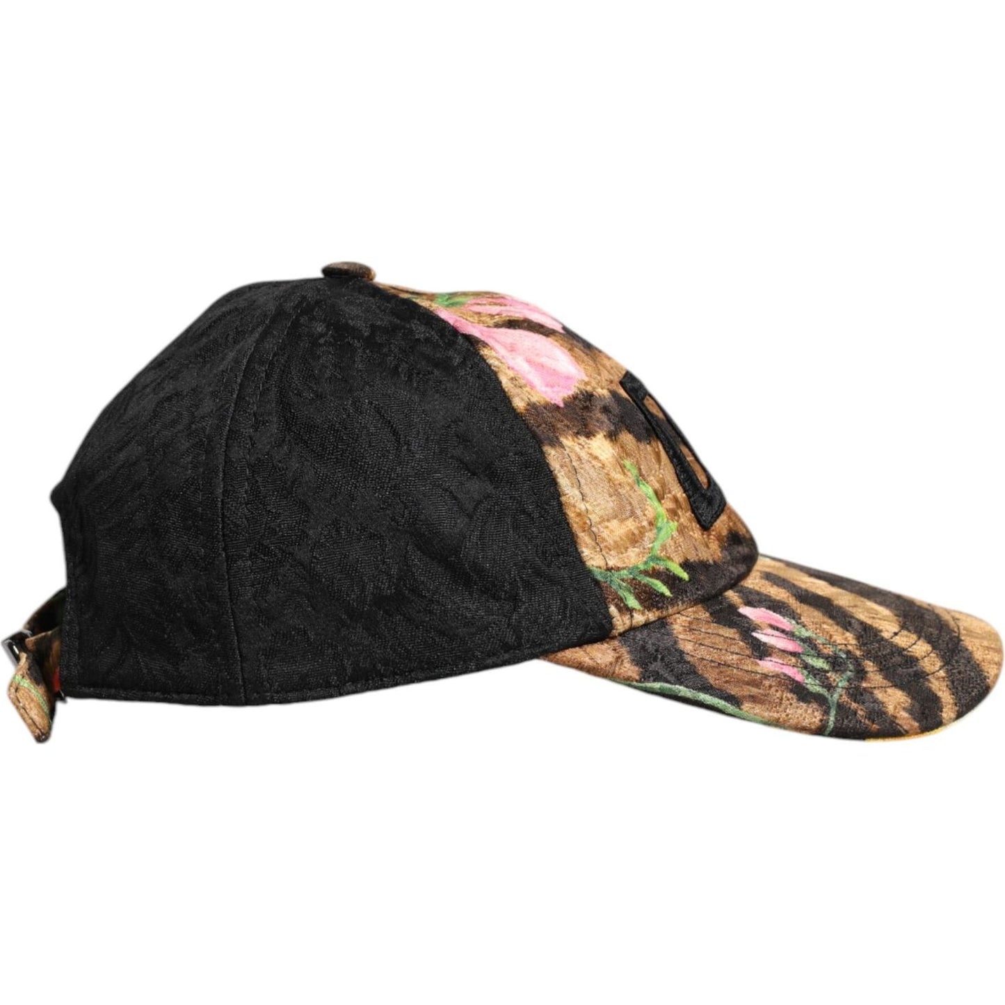 Dolce & Gabbana Multicolor DG Logo Patch 6 Panels Baseball Cap Dolce & Gabbana Dark Slate Gray