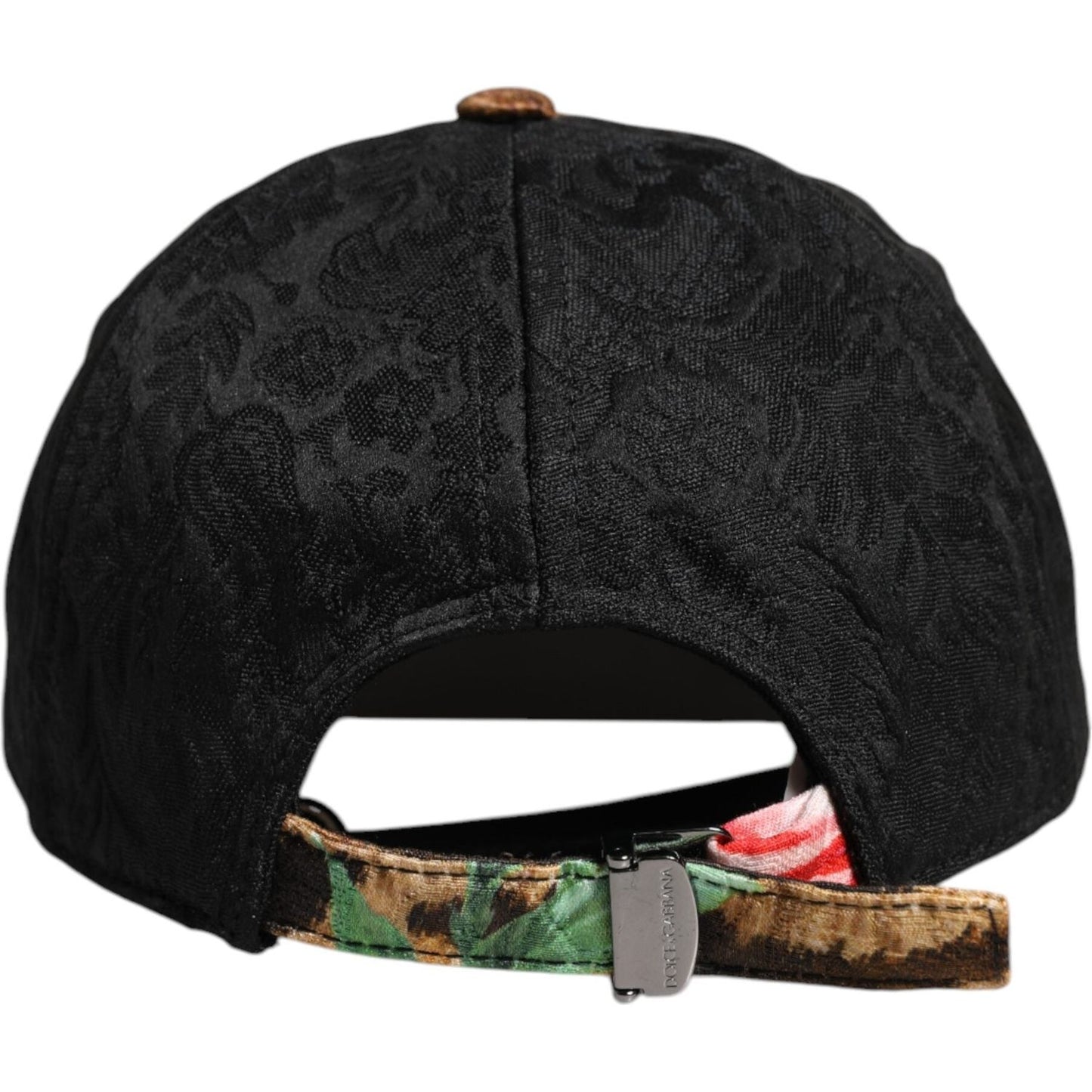 Dolce & Gabbana Multicolor DG Logo Patch 6 Panels Baseball Cap Dolce & Gabbana Black
