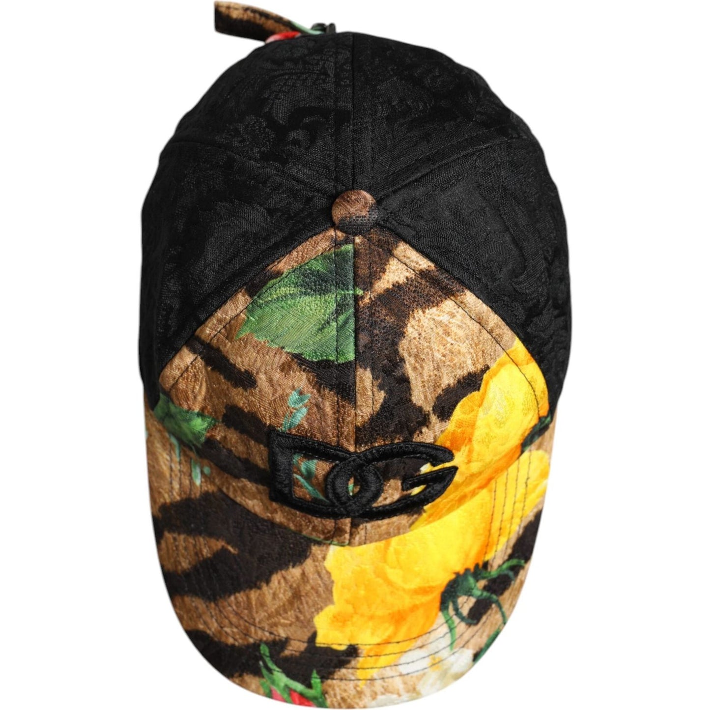 Dolce & Gabbana Multicolor DG Logo Patch 6 Panels Baseball Cap Dolce & Gabbana Sandy Brown