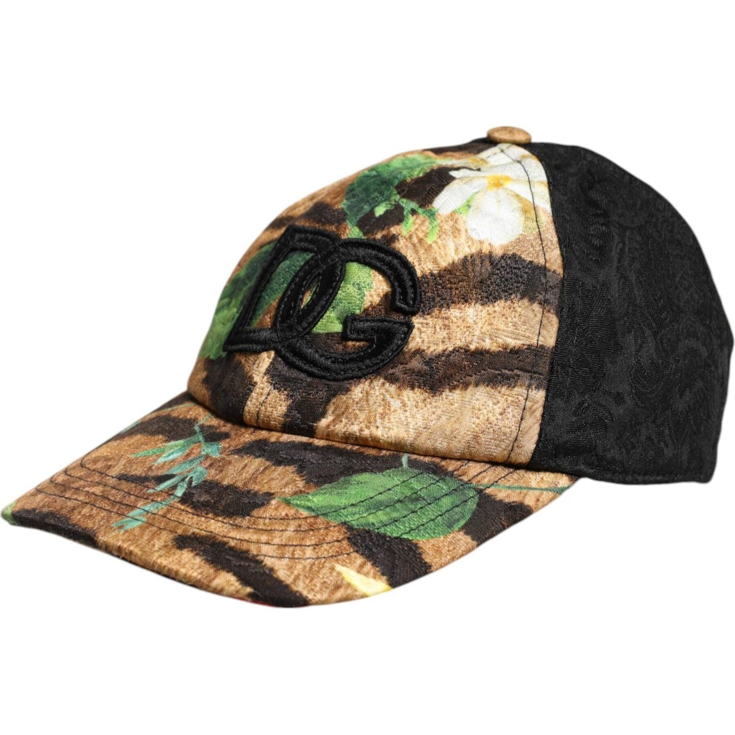 Dolce & Gabbana Multicolor DG Logo Patch 6 Panels Baseball Cap Dolce & Gabbana Tan