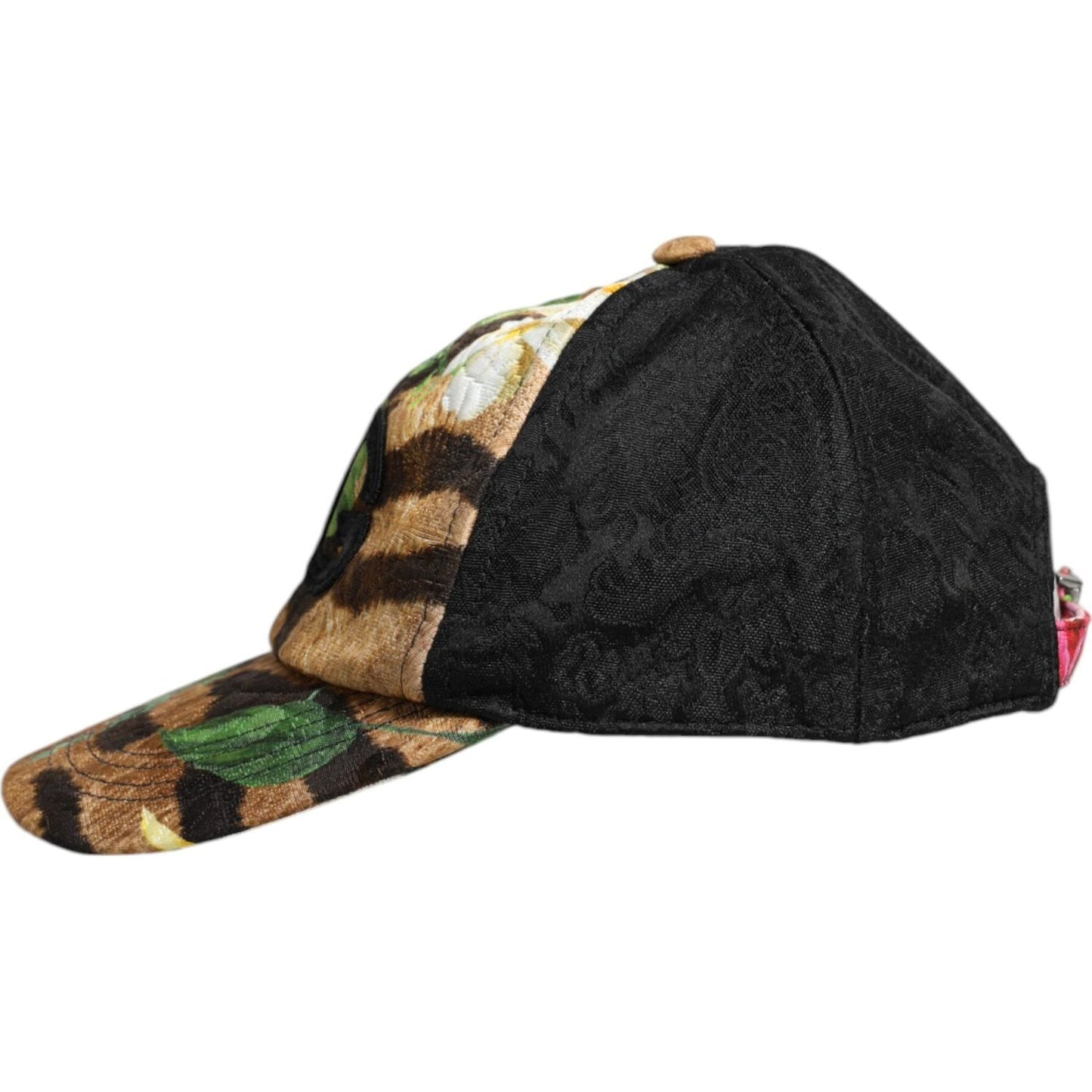 Dolce & Gabbana Multicolor DG Logo Patch 6 Panels Baseball Cap Dolce & Gabbana Dark Slate Gray