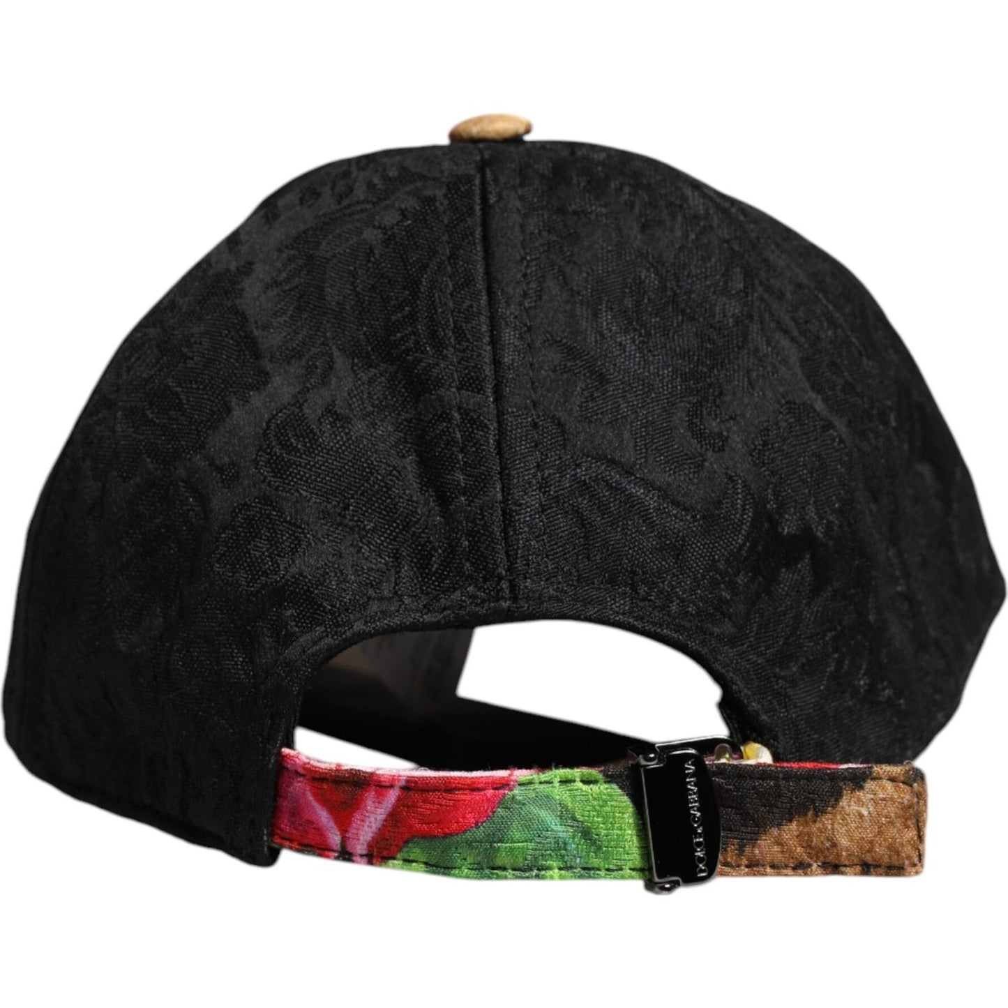 Dolce & Gabbana Multicolor DG Logo Patch 6 Panels Baseball Cap Dolce & Gabbana Black