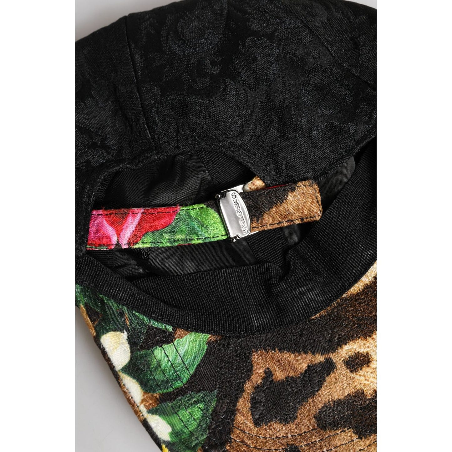 Dolce & Gabbana Multicolor DG Logo Patch 6 Panels Baseball Cap Dolce & Gabbana Black
