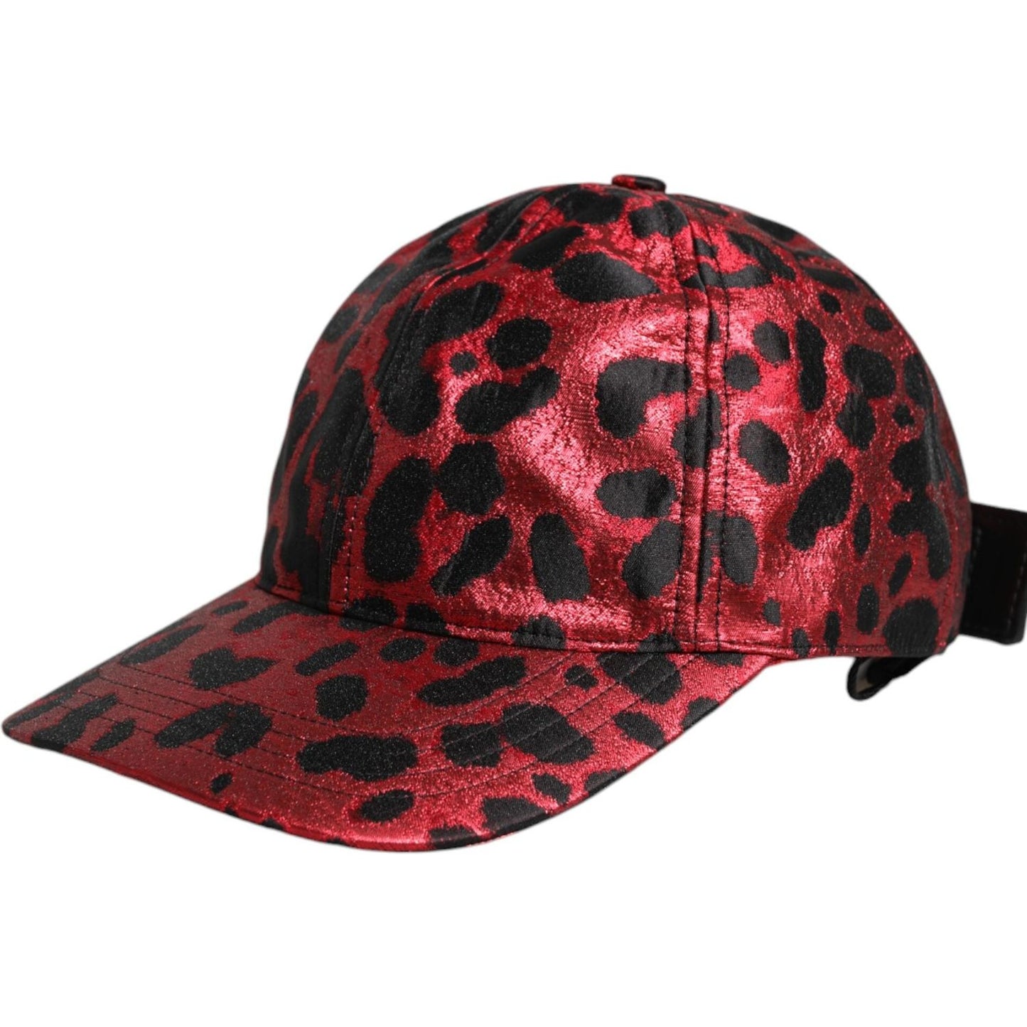 Dolce & Gabbana Red Leopard DG Logo 6 Panels Baseball Cap Dolce & Gabbana Dark Slate Gray