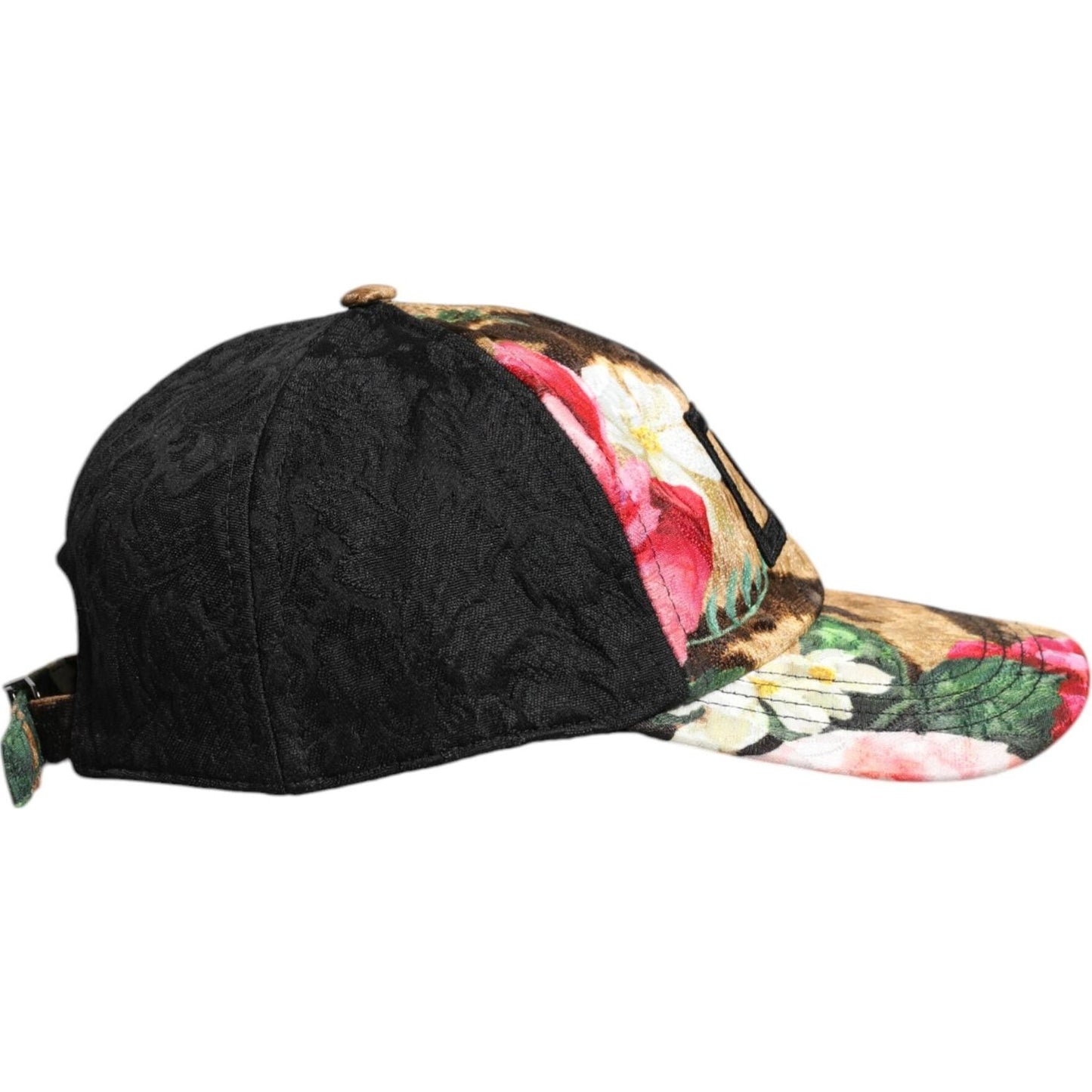 Dolce & Gabbana Multicolor DG Logo Patch 6 Panels Baseball Cap Dolce & Gabbana Tan