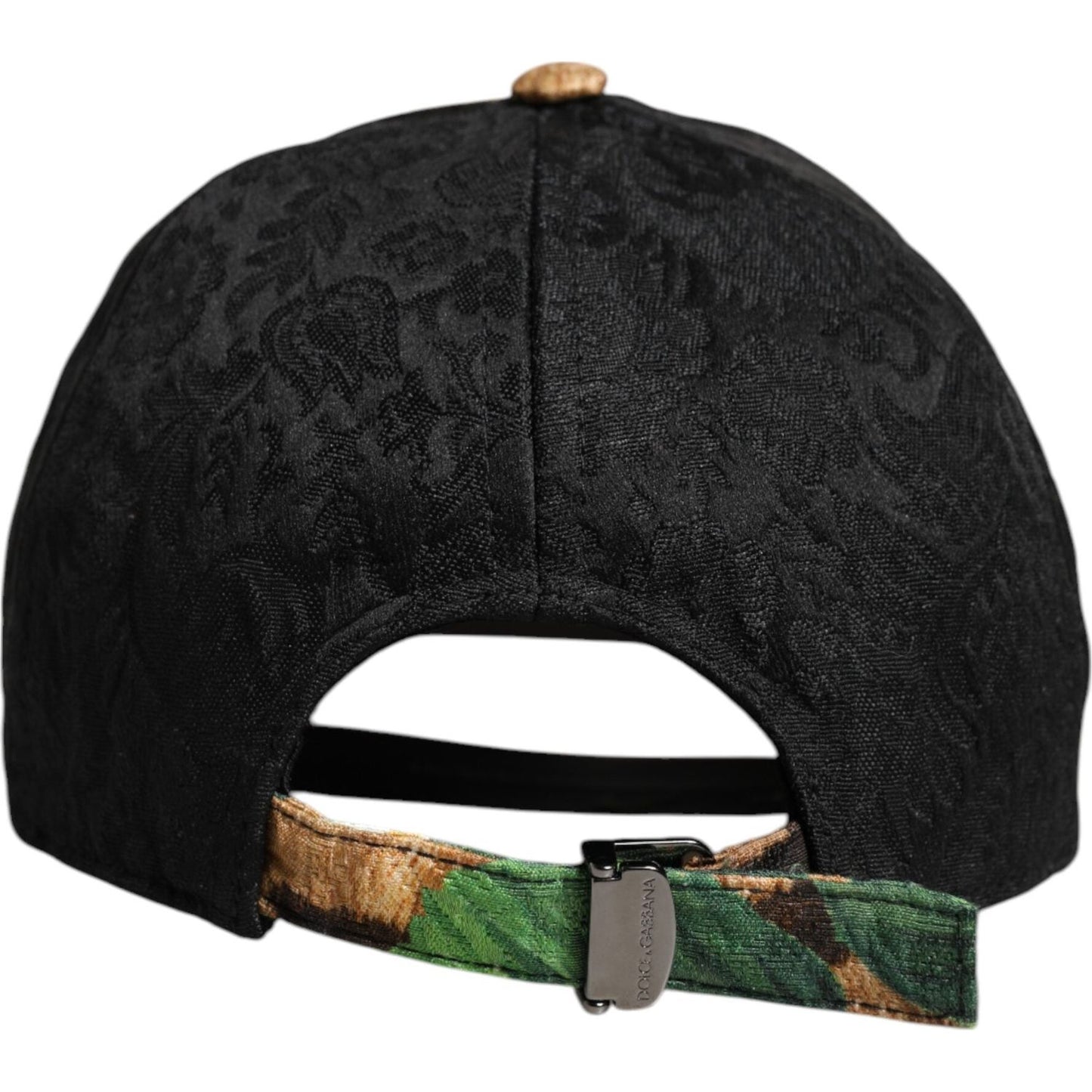 Dolce & Gabbana Multicolor DG Logo Patch 6 Panels Baseball Cap Dolce & Gabbana Black