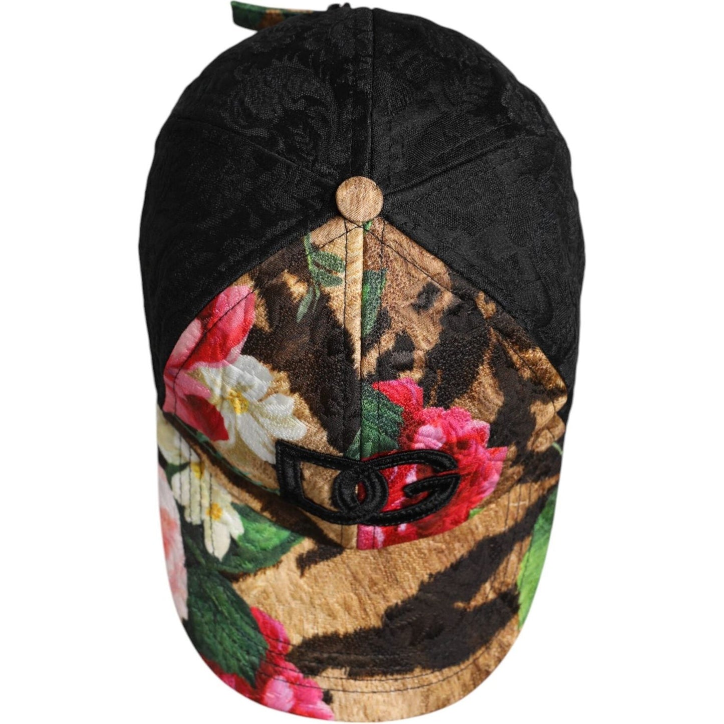 Dolce & Gabbana Multicolor DG Logo Patch 6 Panels Baseball Cap Dolce & Gabbana Rosy Brown